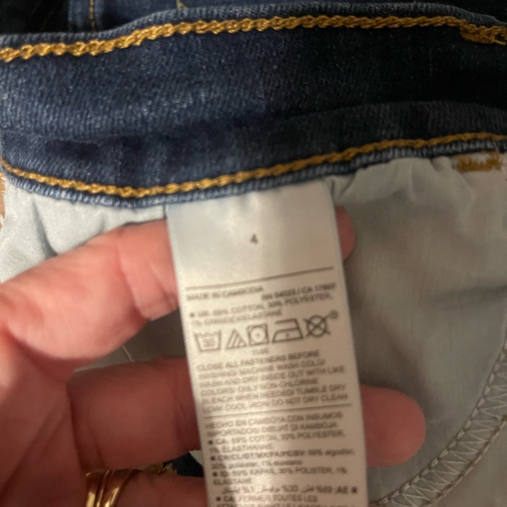 Old Navy Dark Blue Jean Shorts - Picture 5 of 5